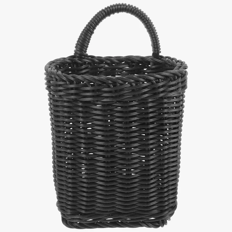 panier suspendu en osier pour décoration murale des fleurs