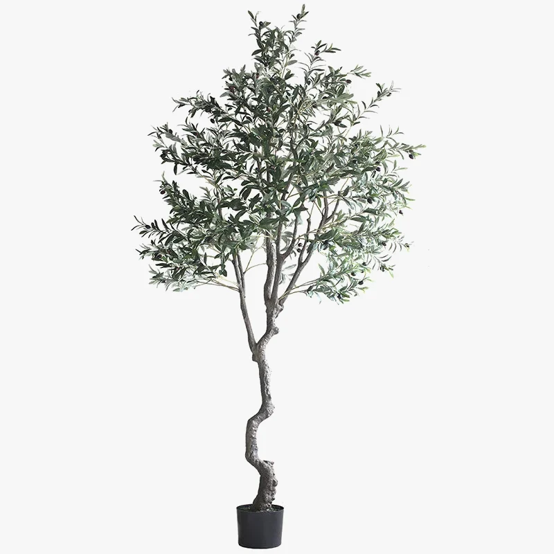 plante artificielle olivier en pot pour décoration intérieure