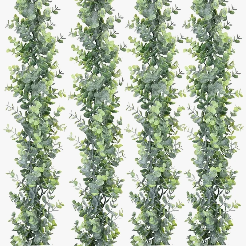 plantes suspendues en eucalyptus artificiel pour décoration intérieure et extérieure