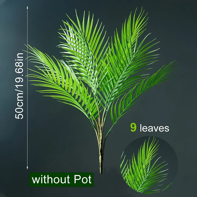 plantes artificielles tropicales grand palmier pour décoration intérieure et extérieure