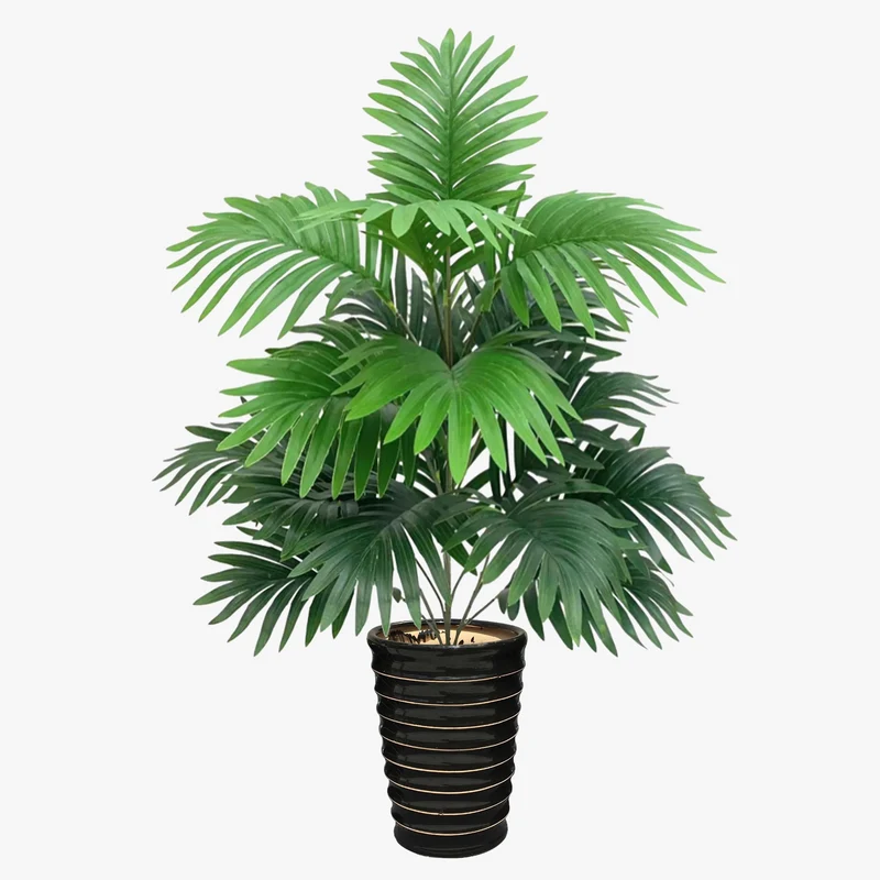 faux palmier en plastique feuilles cycas pour décoration intérieure jardin