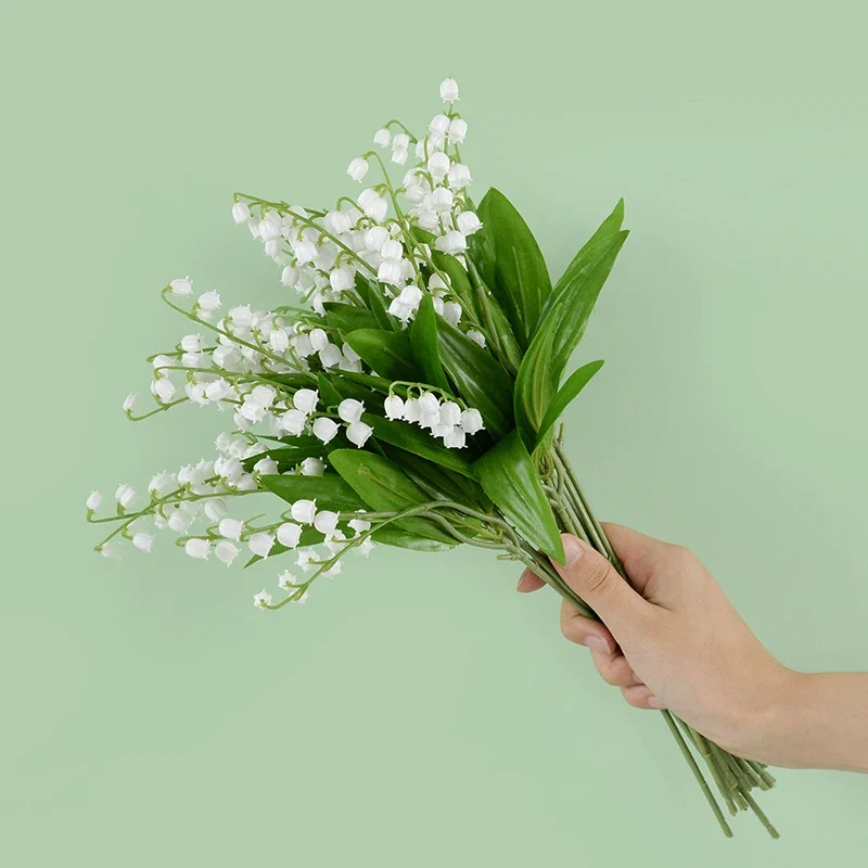 lot de 6 orchidées artificielles pour décoration jardin mariage bouquet