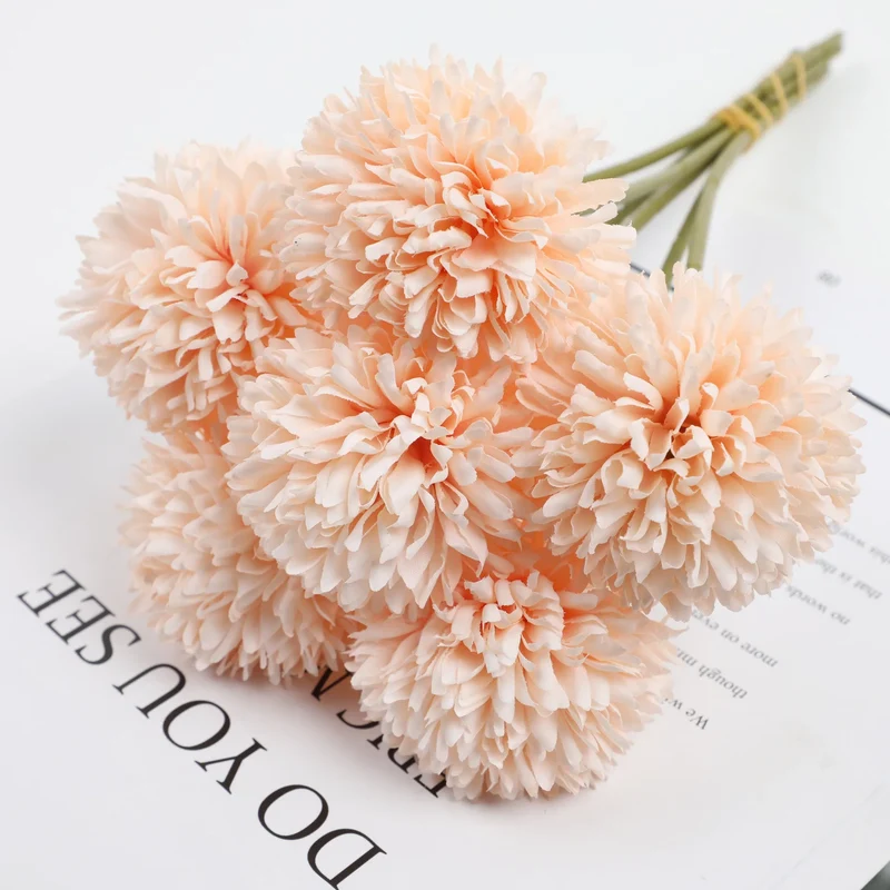 boule de chrysanthème artificielle pour décoration de mariage et fête