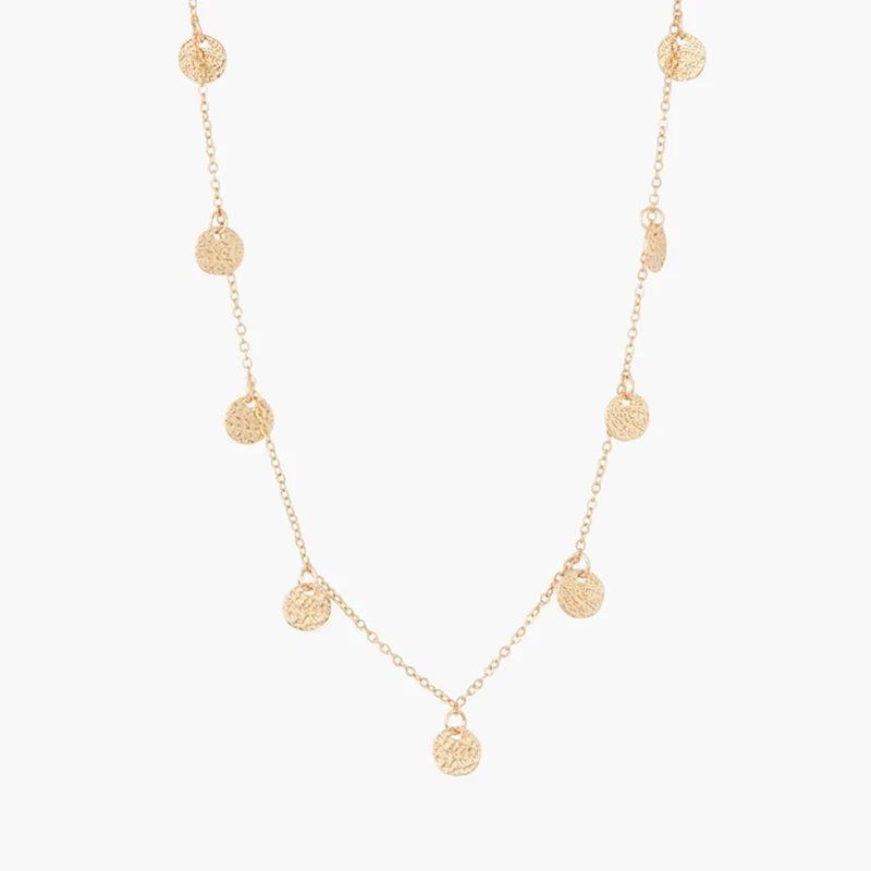 Collier chaine à pampilles acier inoxydable