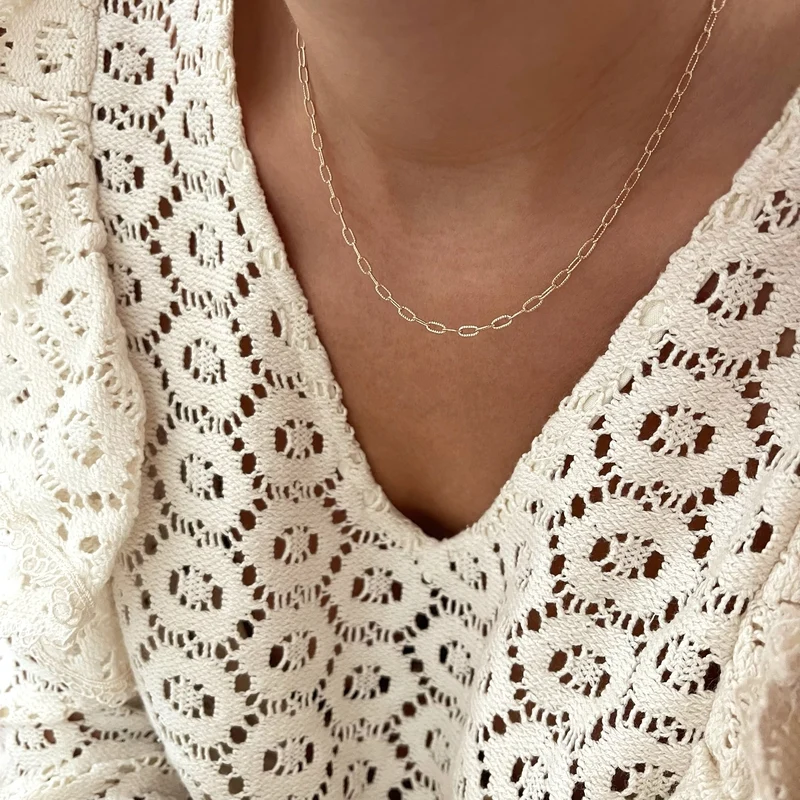 Collier "Alba" plaqué or