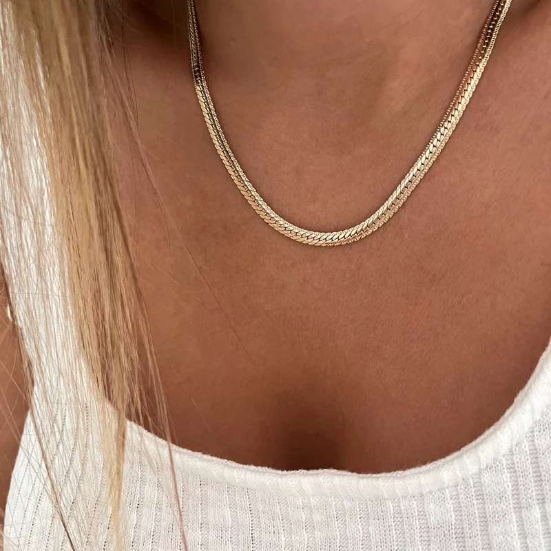 Collier "Syrene" plaqué or