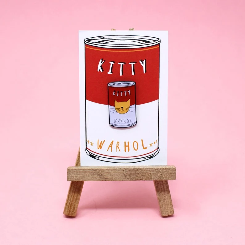 Pin's chat Kitty Warhol
