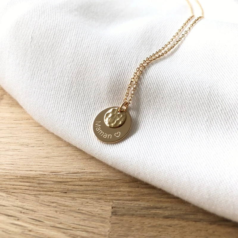 Collier "Eddi" plaqué or