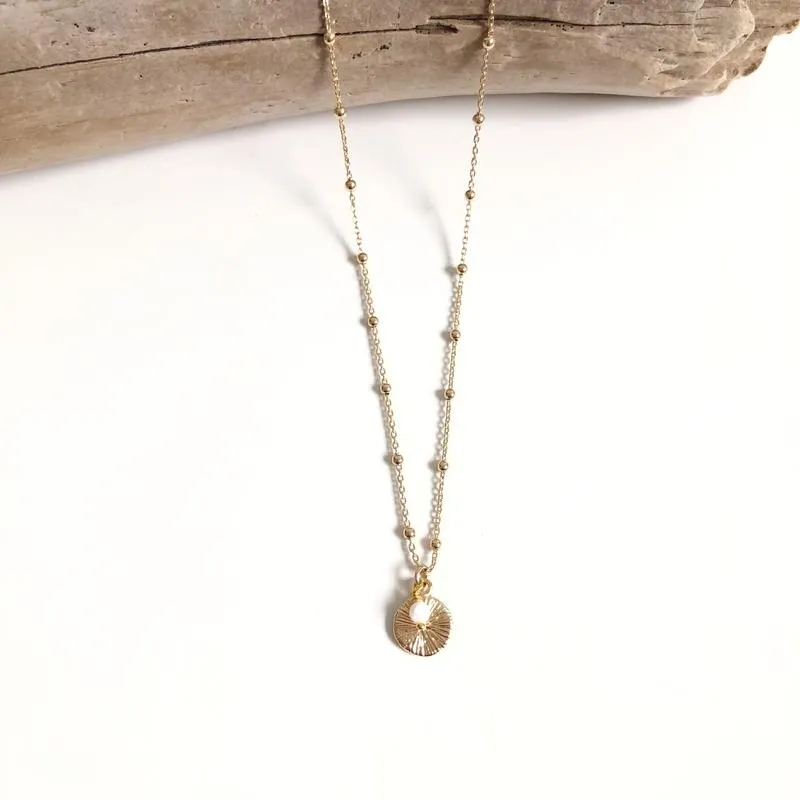Collier "Siloé" plaqué or