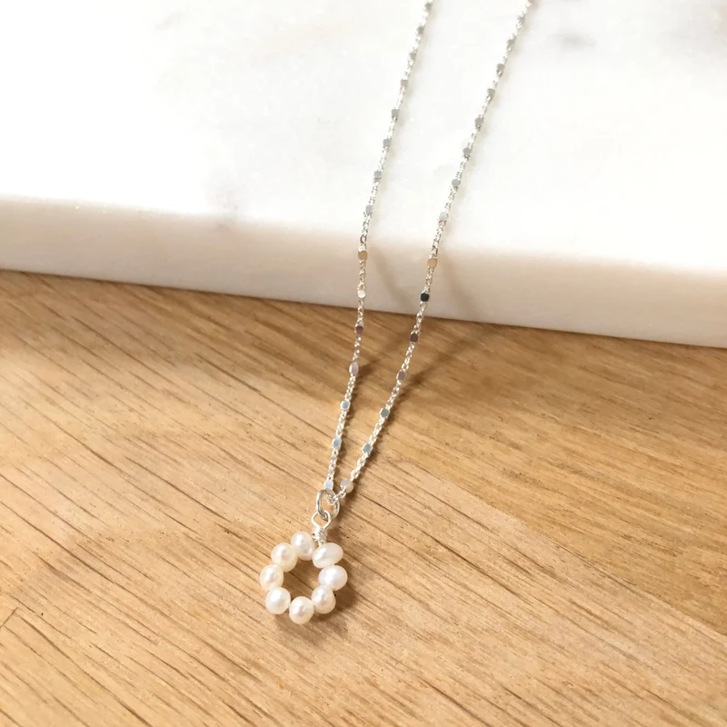 Collier "Tiya" argent