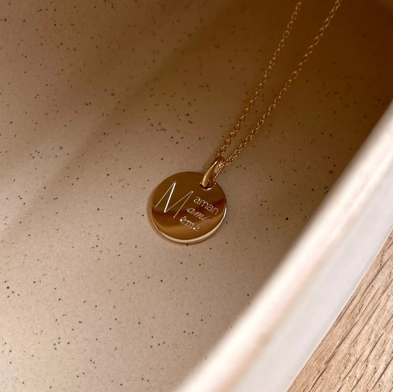 Collier "Mamie" plaqué or