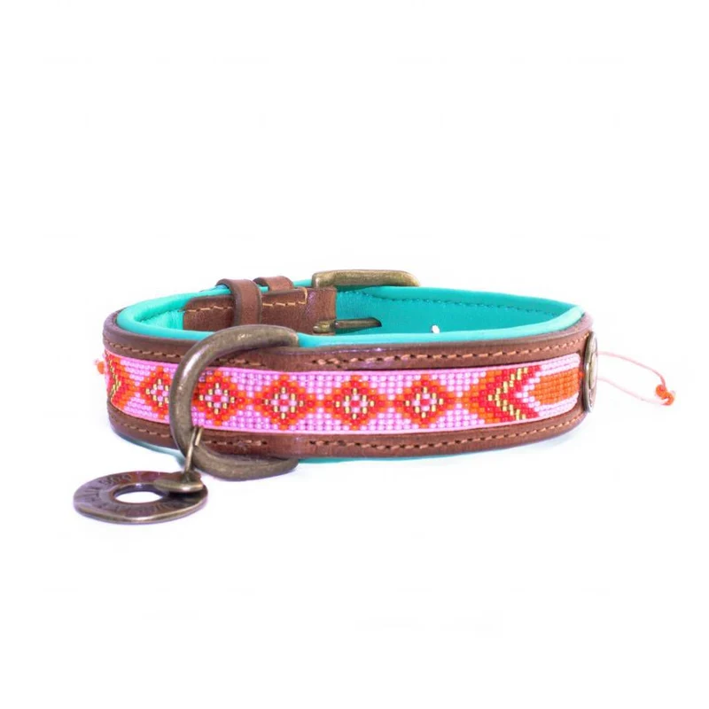 Collier en cuir et perles Sweet Mae Dwam