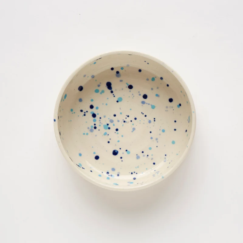 Bol pour chien artisanal en grès Dripping (4 coloris)