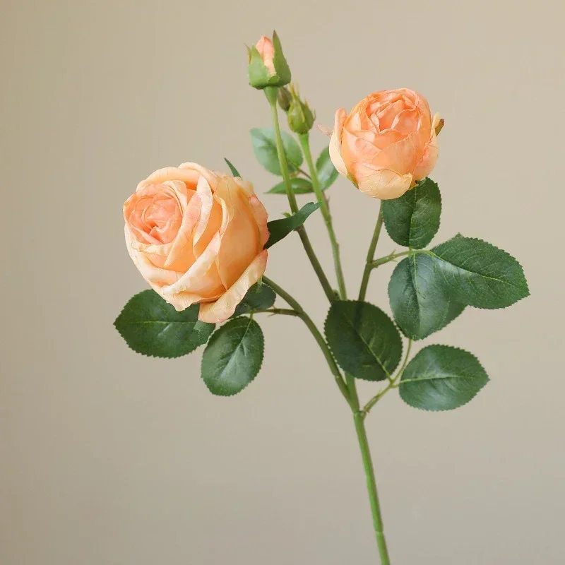 roses artificielles en soie pour décoration intérieure et extérieure