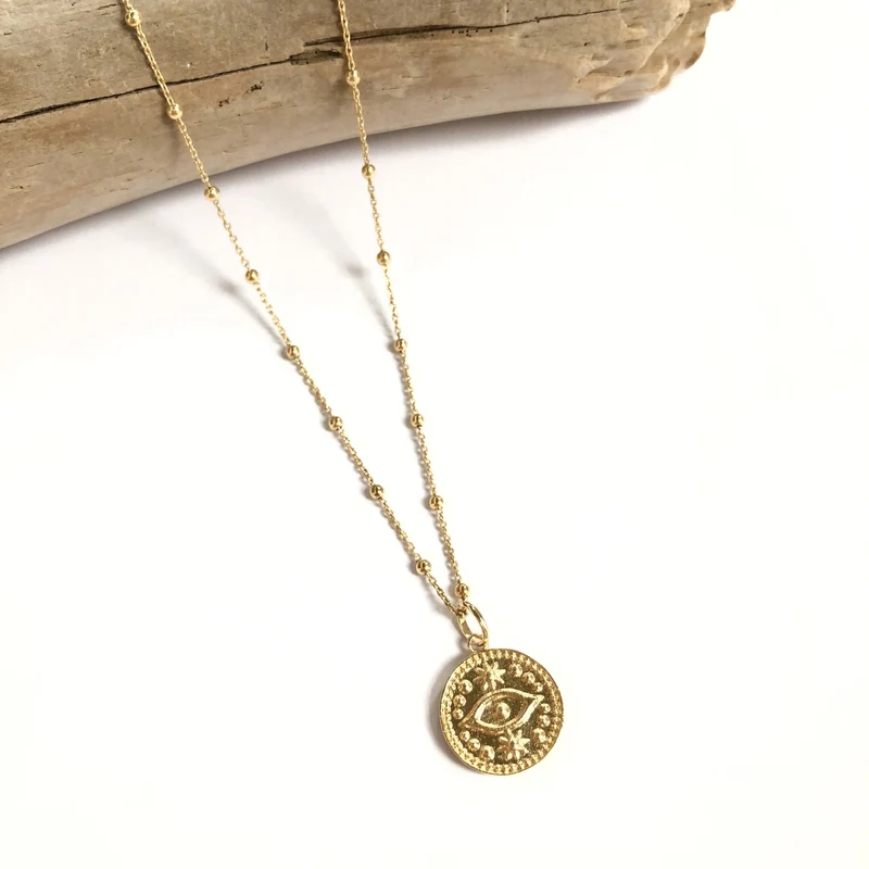 Collier "Haïs" plaqué or