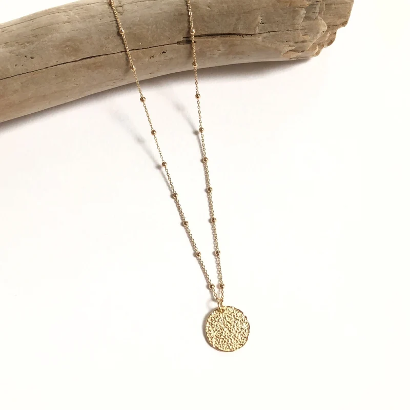 Collier "Maena" plaqué or