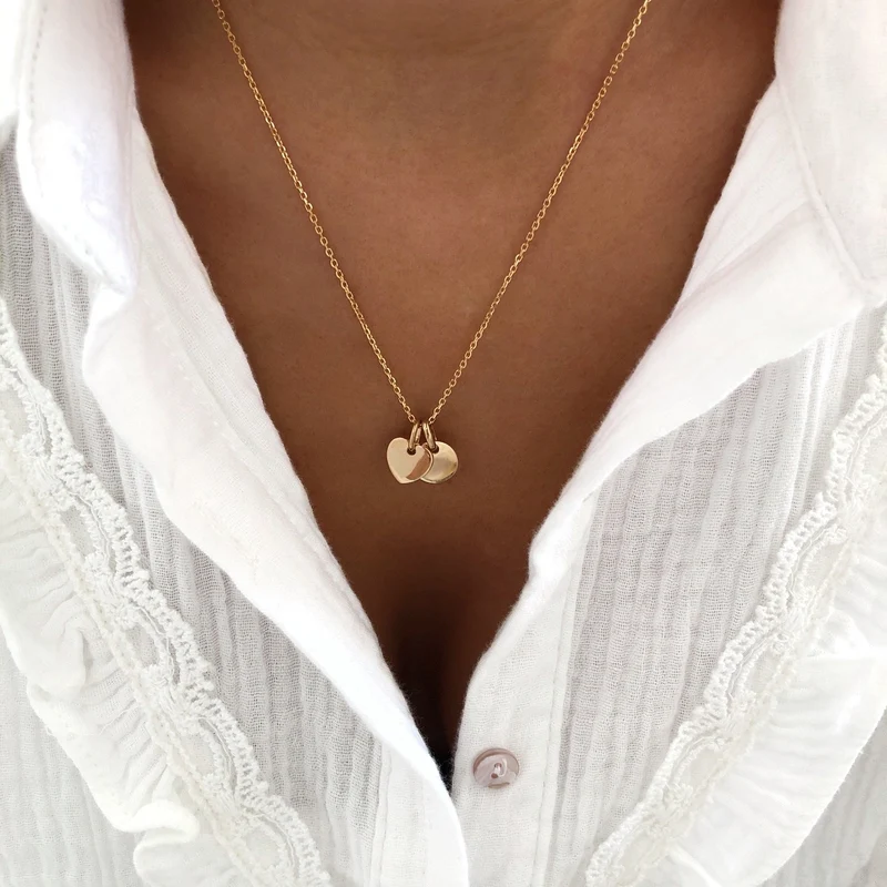 Collier "Lovely" plaqué or