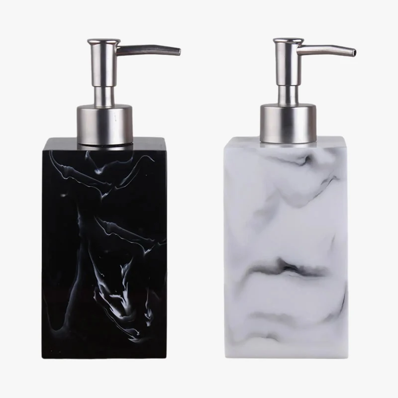 distributeur manuel de savon marbré pour gel douche