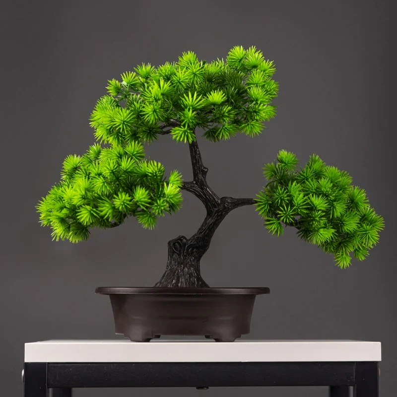 arbre artificiel en pot faux bonsaï pour décoration intérieure et extérieure