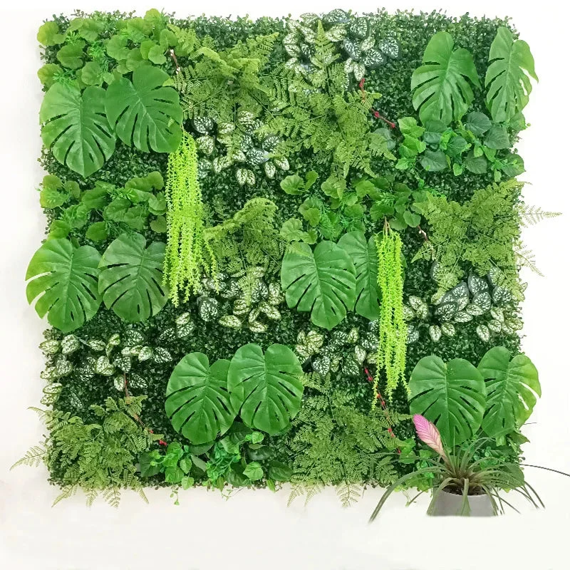 plantes artificielles murales tropicales pour décoration jardin mariage