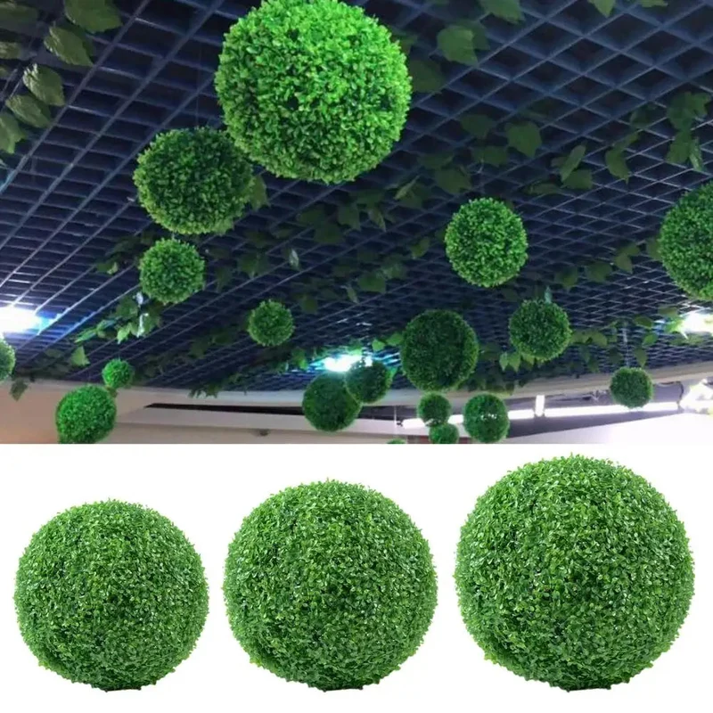 boule de topiaire artificielle décorative pour jardin résistante aux uv