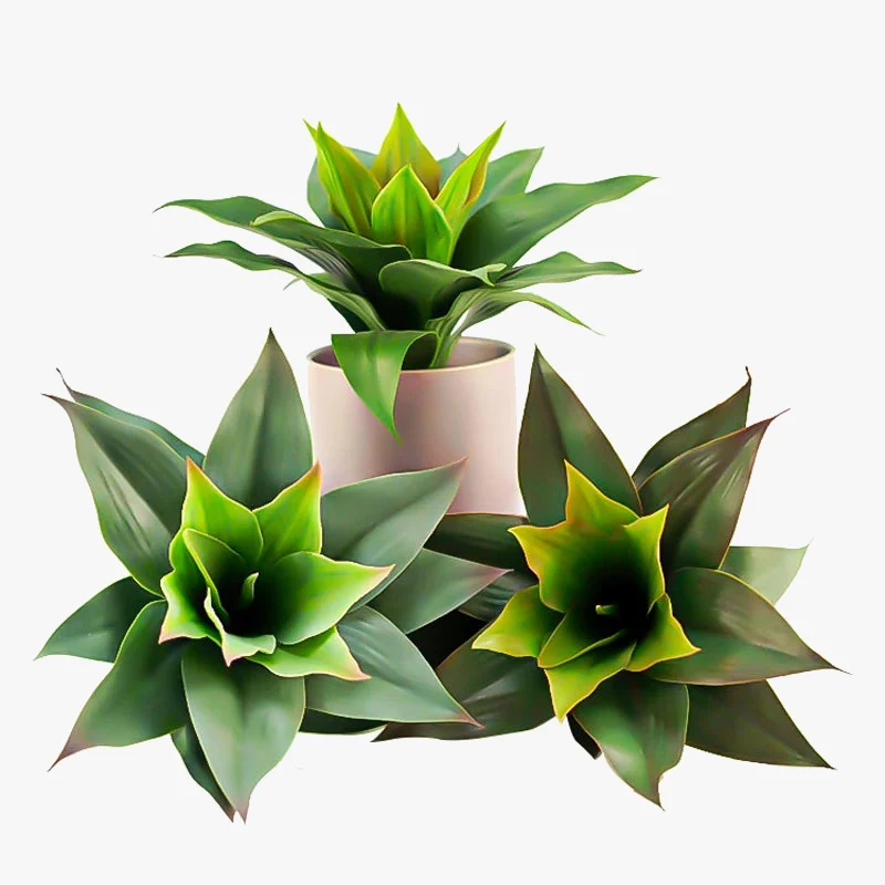 lot de 2 plantes succulentes artificielles pour décoration intérieure et extérieure