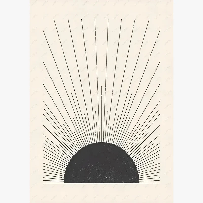 affiche murale abstraite boheme pour decoration moderne et esthétique