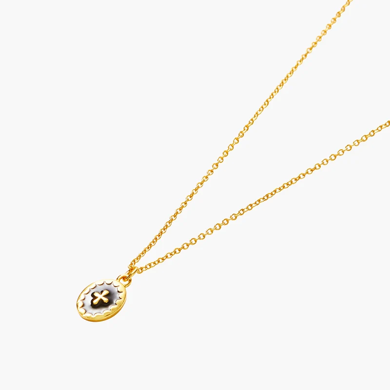 Collier à médaillon argent garanti 925