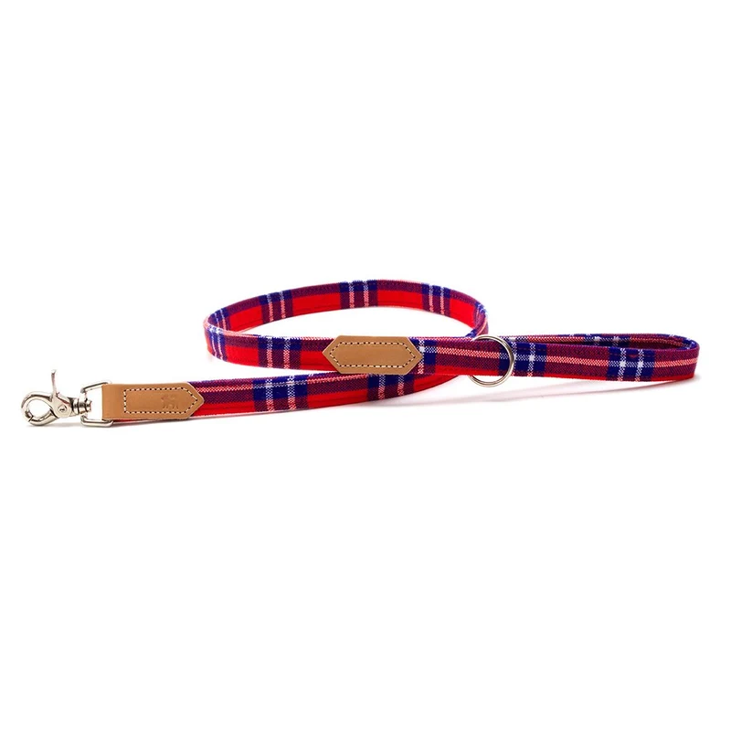 Laisse Shuka red tartan