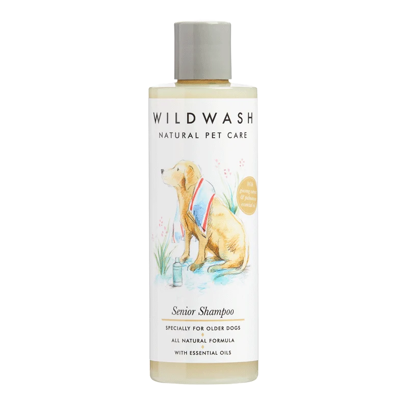 Shampoing pour chien sénior - Ginseng et Palmarosa Wildwash Pet
