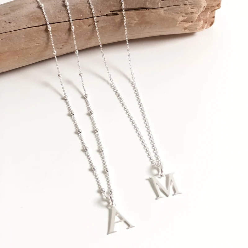 Collier "Alpha" argent