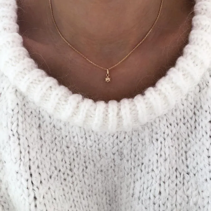 Collier "Soleil" plaqué or