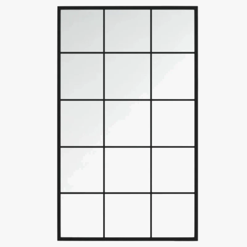 miroir mural verrière en métal pour décoration intérieure moderne
