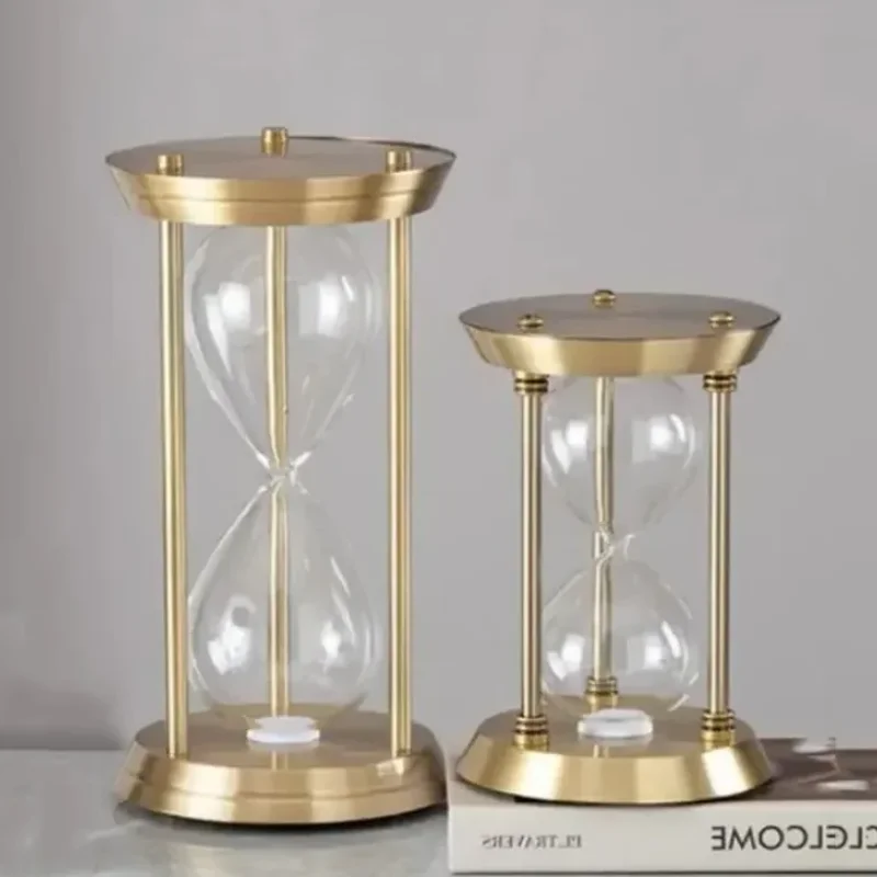 bouteille sablier en verre horloge de sable décorative artisanale