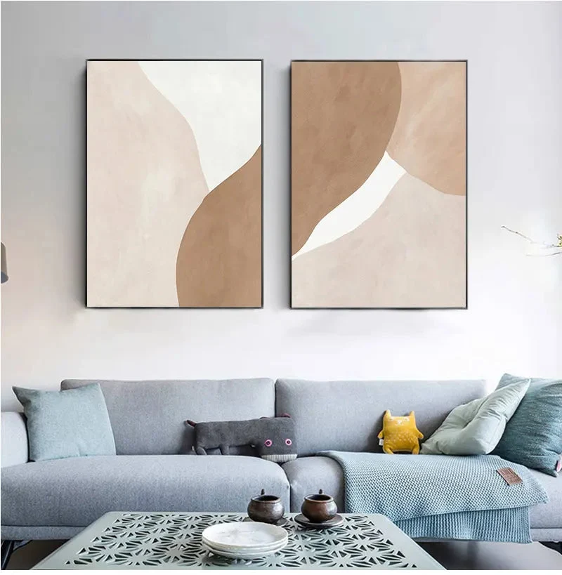 peinture abstraite géométrique moderne décorative pour intérieur