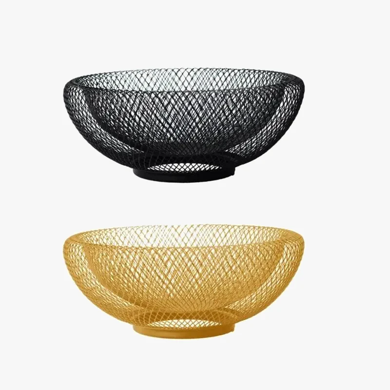 panier à fruits en fer style nordique pour rangement et décoration
