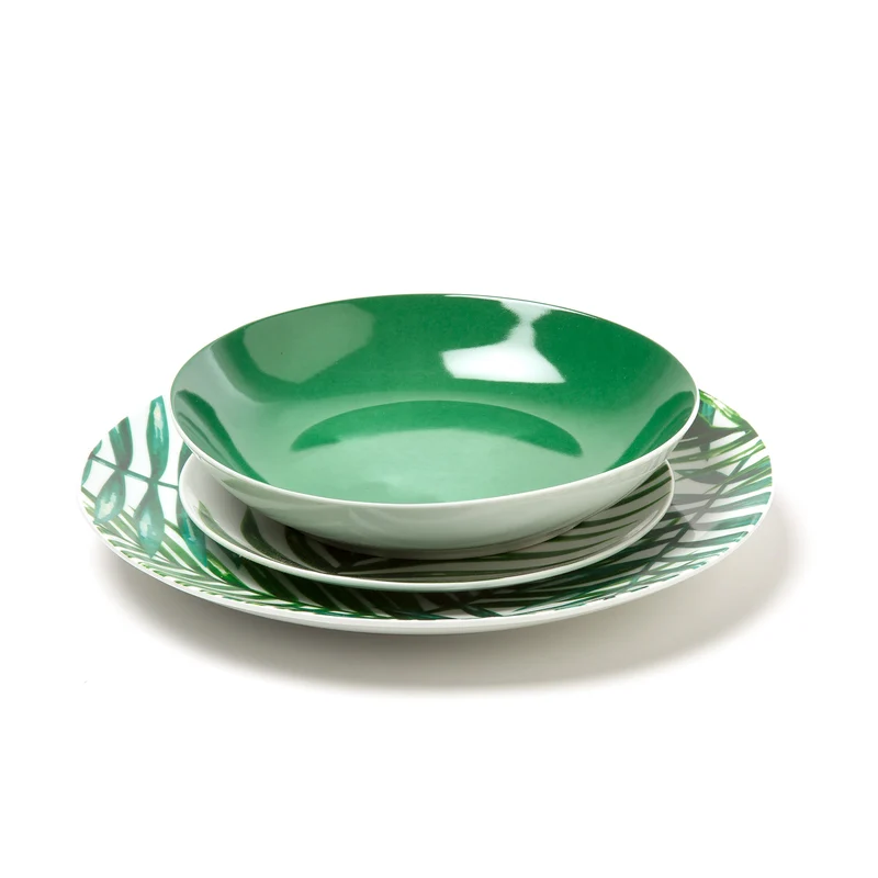 Set Piatti Coupe Zanzibar Pengo Geometrico