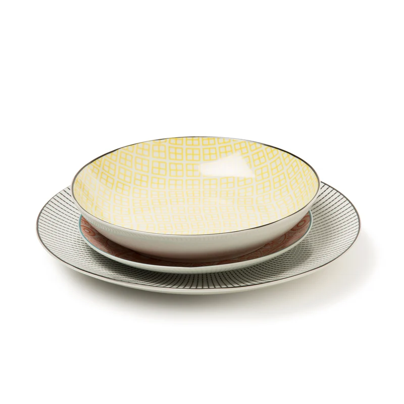 Set Piatti Coupe Organza Pengo Geometrico