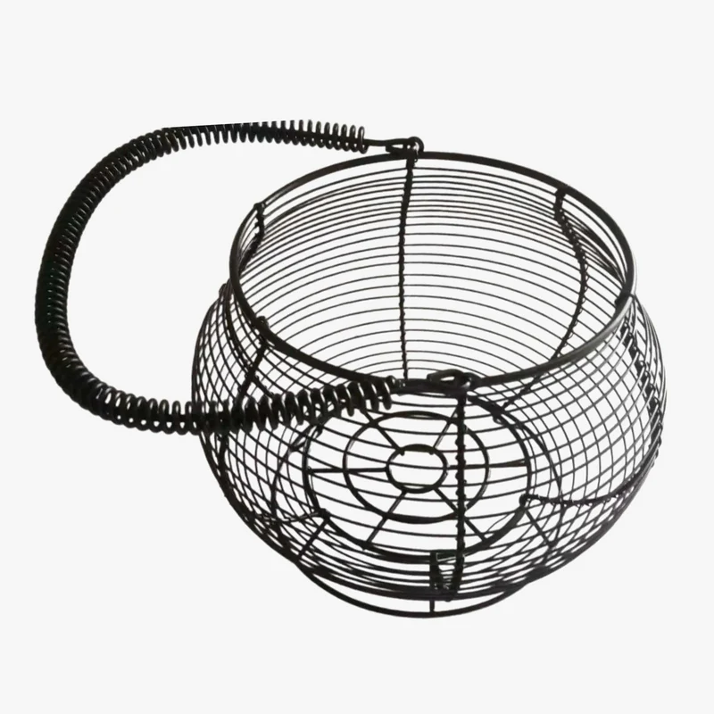 panier à œufs en fil de fer avec poignée pour rangement alimentaire