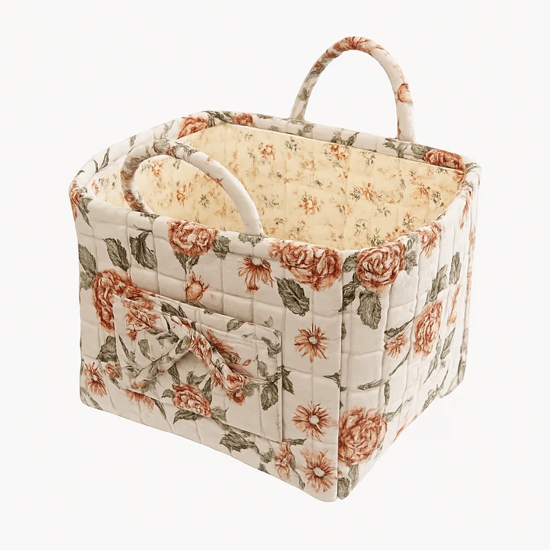 paniers de rangement en tissu grande capacité avec poignées pratiques
