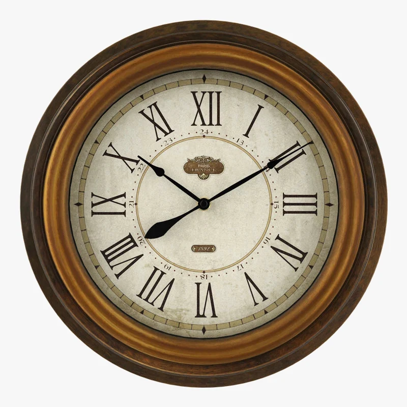 horloge murale rétro style industriel pour décoration intérieure