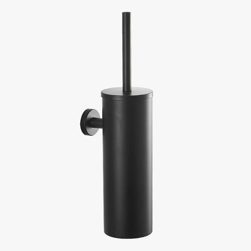 support mural porte-brosse de toilette en acier inoxydable brossé