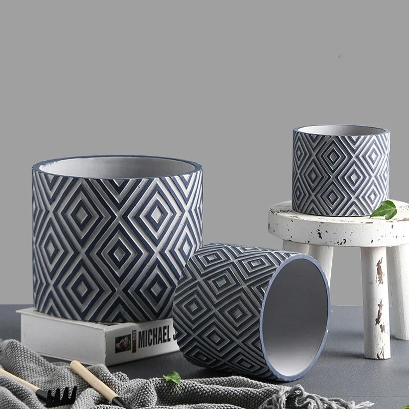 moule en silicone pour fabriquer des pots de fleurs décoratifs