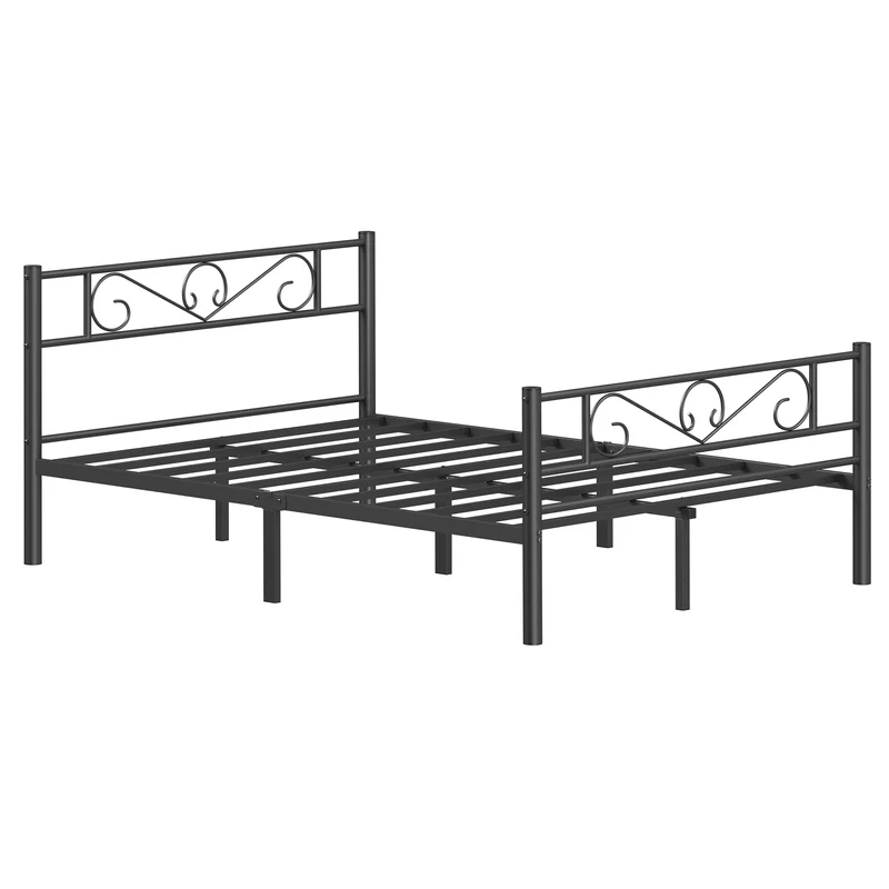 VASAGLE Single Bed Frame, Metal Bed Frame, Fits 90 x 190 cm Mattress, Easy Assembly, for Small Spaces, Guest Room