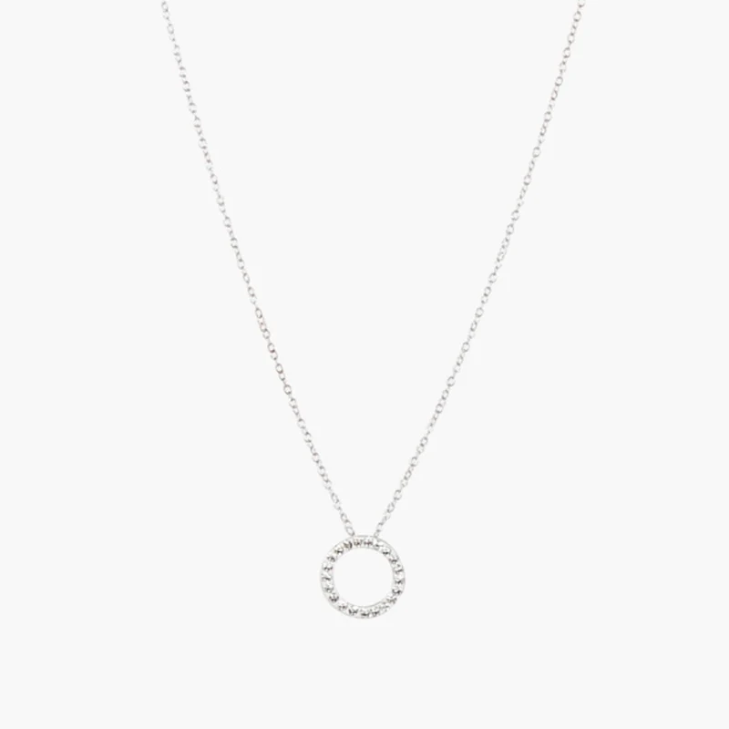 Collier pendentif anneau zircon argent 925