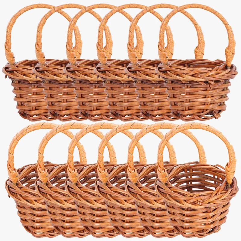 mini panier tissé pour fleurs et cadeaux de fête