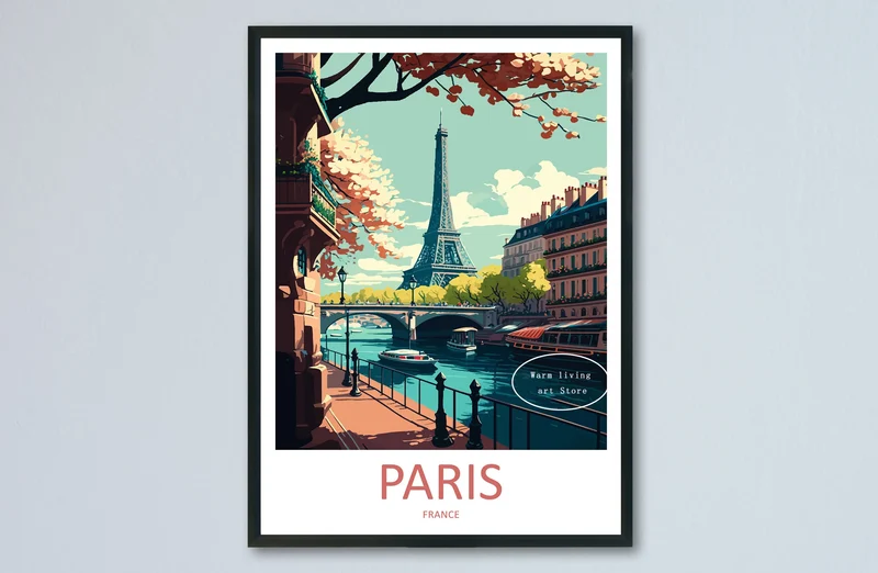affiche de voyage urbaine pour New York Rome et Tokyo