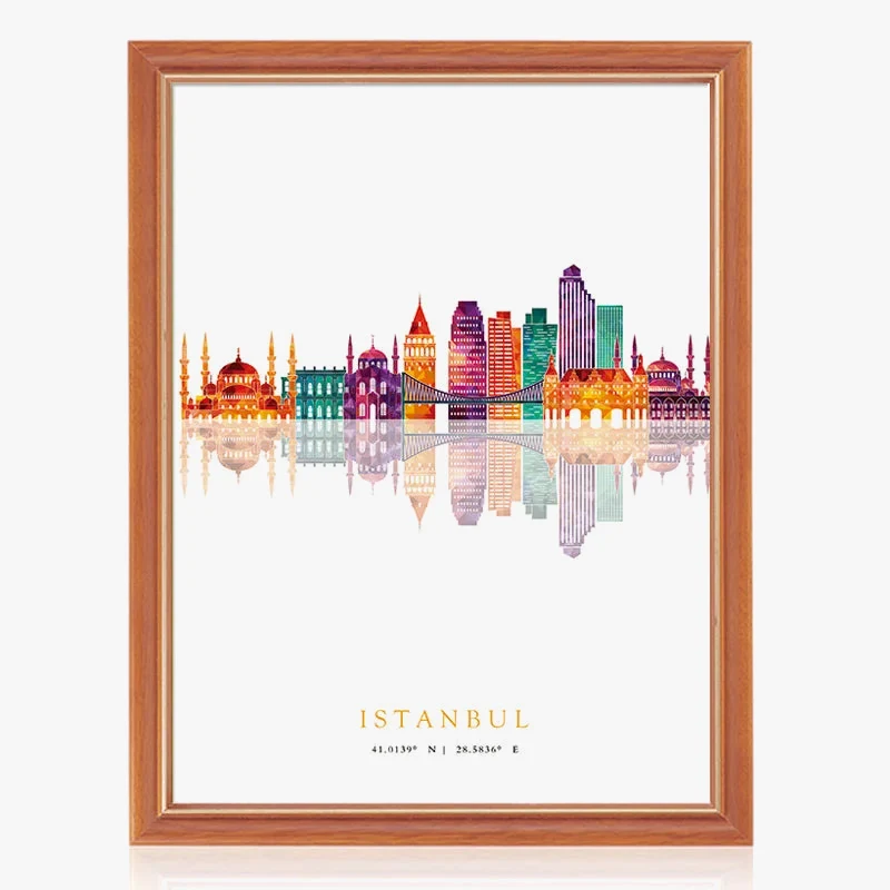affiches murales des villes paris londres new york madrid
