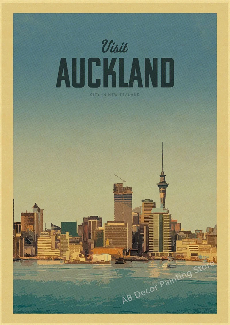 affiche vintage de voyage pour passionnés de tourisme