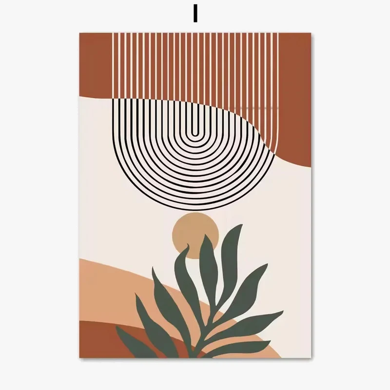 affiches murales abstraites boho art contemporain pour décoration intérieure